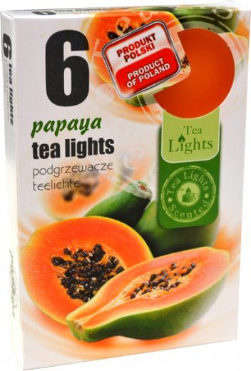 Čajová svíčka - papaya