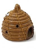 Včelí úl - keramická dekorace na čajovou svíčku